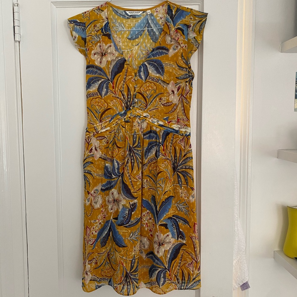 NAF NAF Summer Shift Dress - Waist Sinching